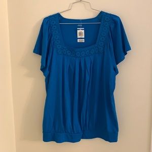 Charter Club EDV Tees Flutter Sleeve Top